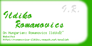 ildiko romanovics business card